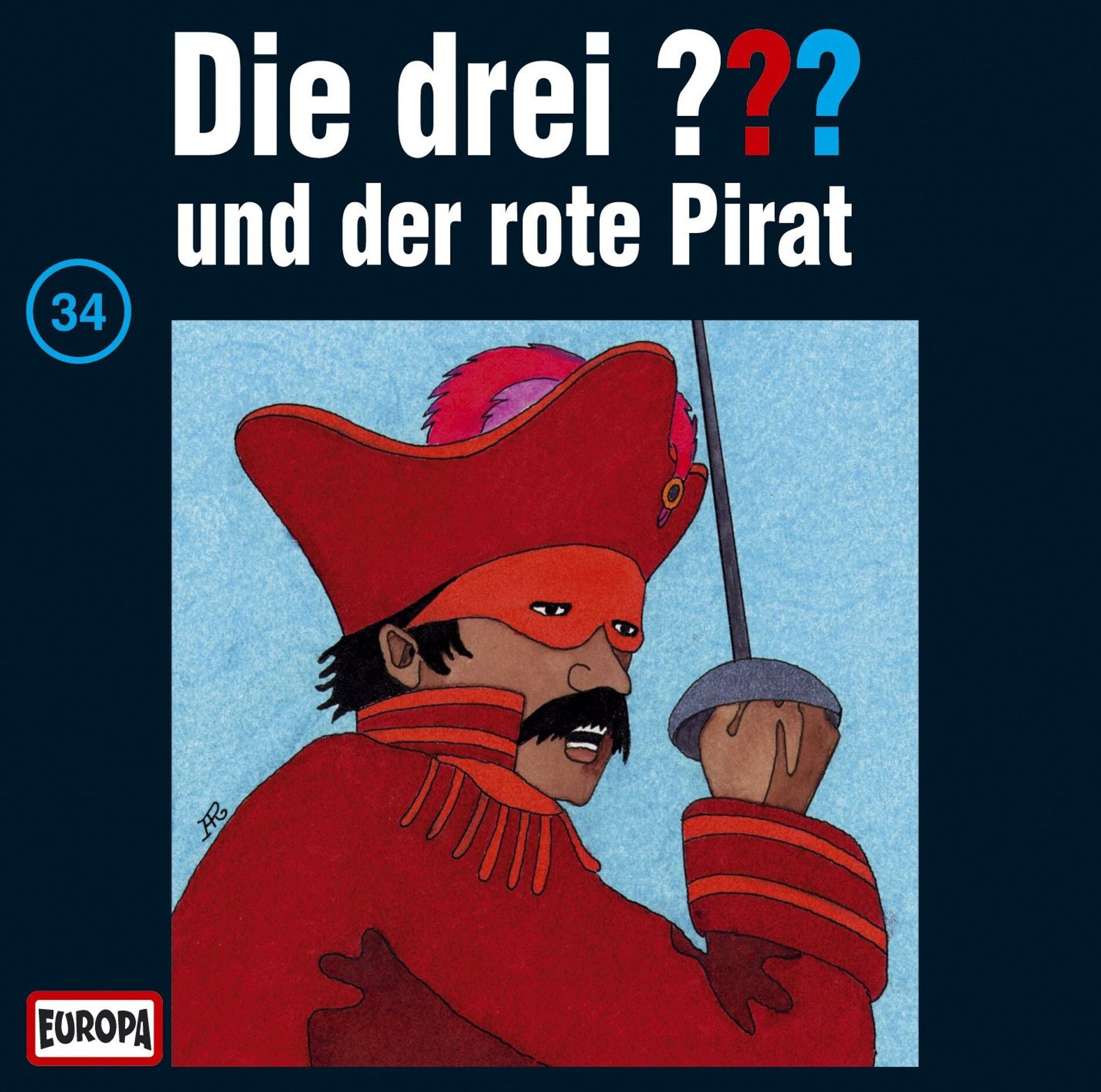 Die drei Fragezeichen LP Folge 34 und der rote Pirat Picture Disc