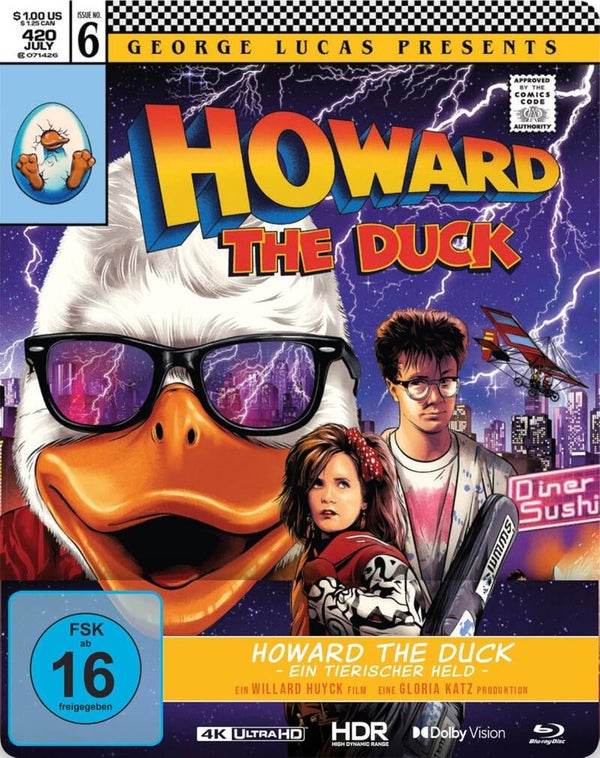 Howard the Duck - Ein tierischer Held Steelbook, 4K UHD+Blu-ray