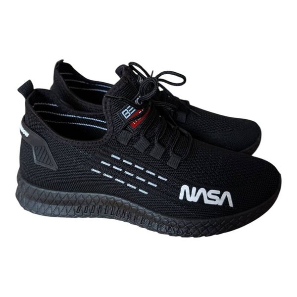 Beyond the Rainbow Freizeit-Sneaker mit NASA Schriftzug Turnschuh schwarz