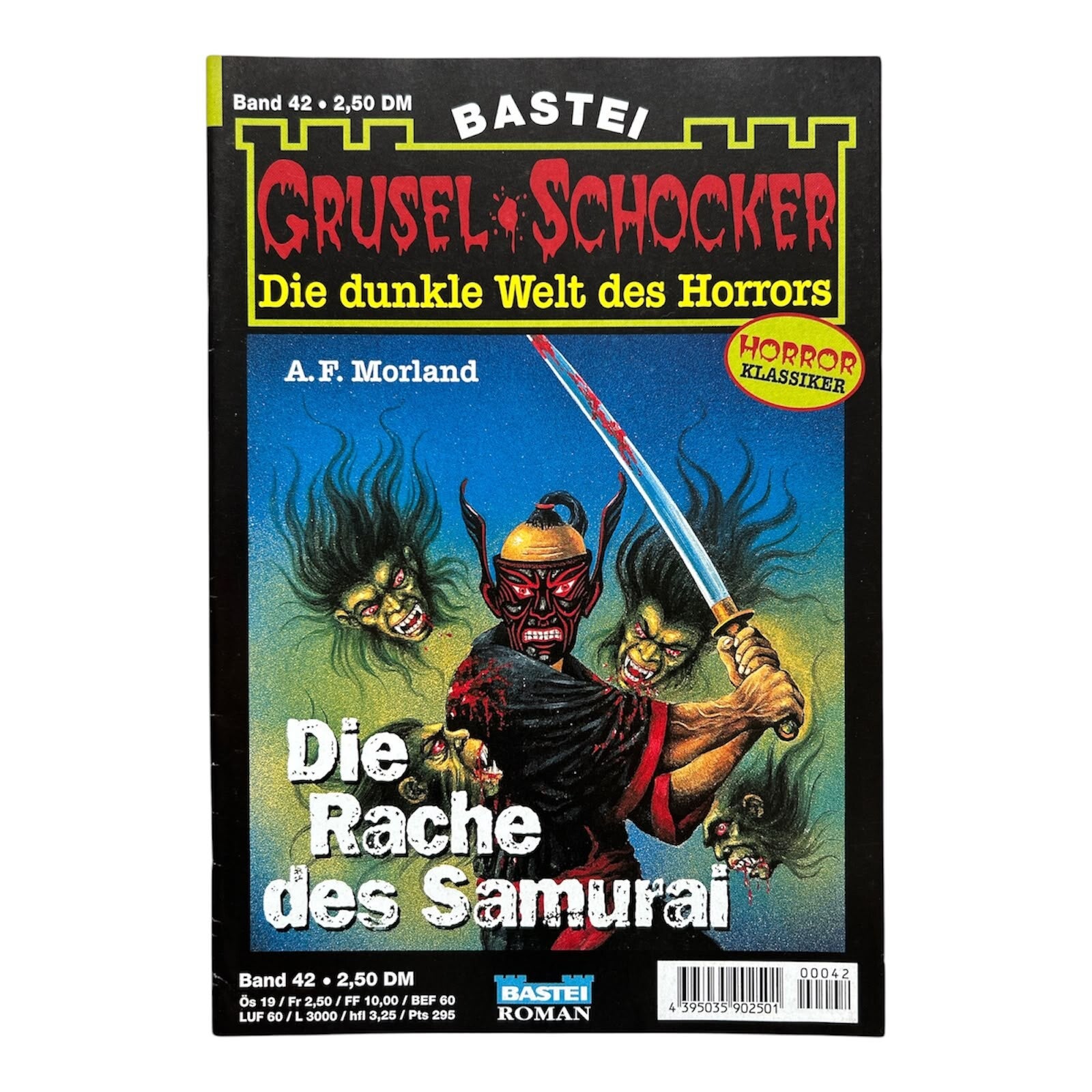 Bastei Grusel Schocker Band 42 A.F. Morland Die Rache des Samurai