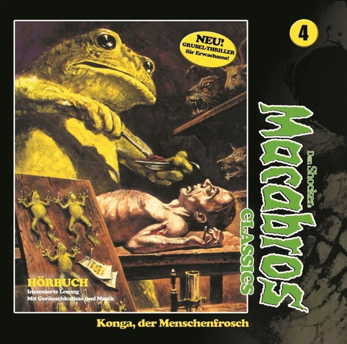 Dan Shocker Macabros Classics CD Folge 4 Konga der Menschenfrosch