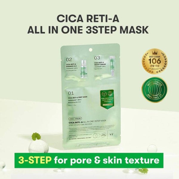 VT CICA RETI-A ALL IN ONE 3STEP MASK