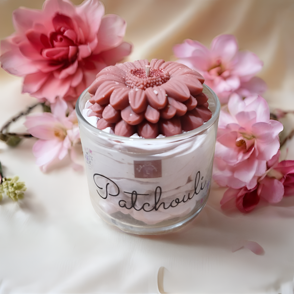 Bougie gourmande parfum Patchouli