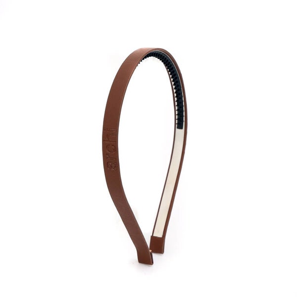 Brown Leather Headband