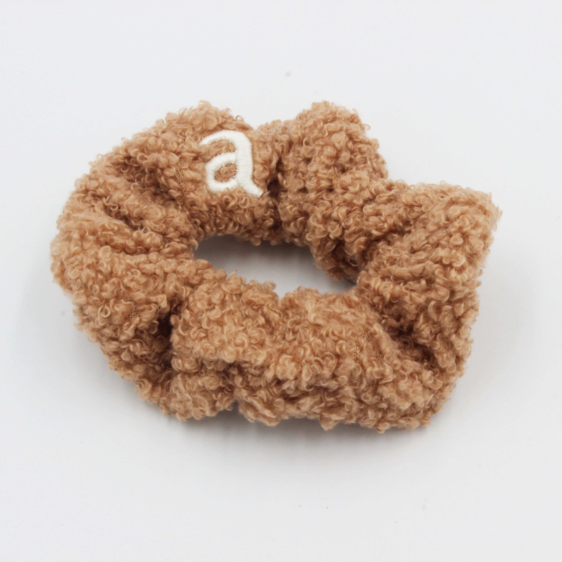 Brown Sherpa Scrunchie