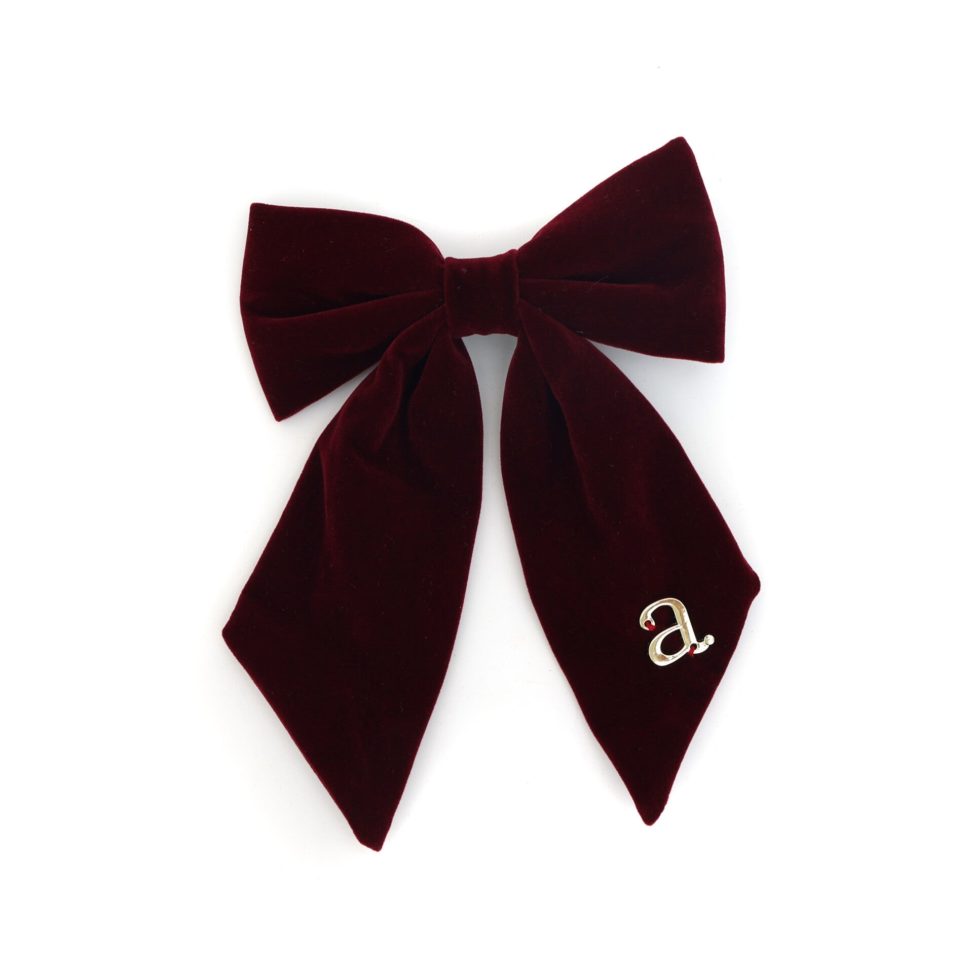 Burgundy Velvet Bow