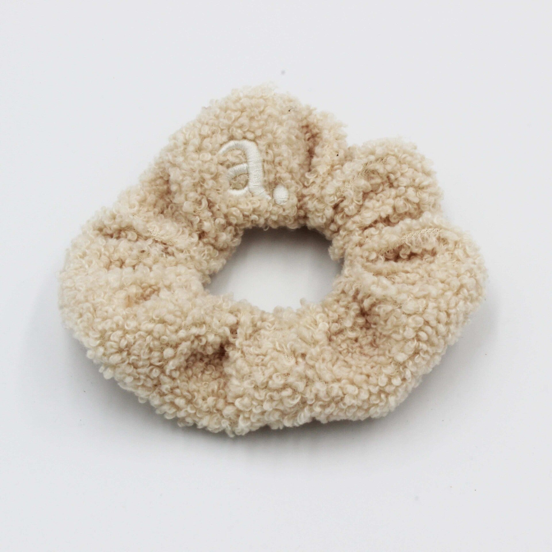 Cream Sherpa Scrunchie