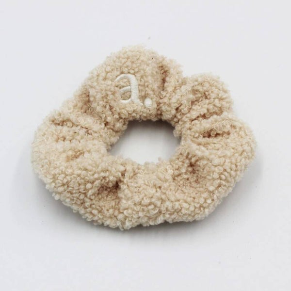 Cream Sherpa Scrunchie