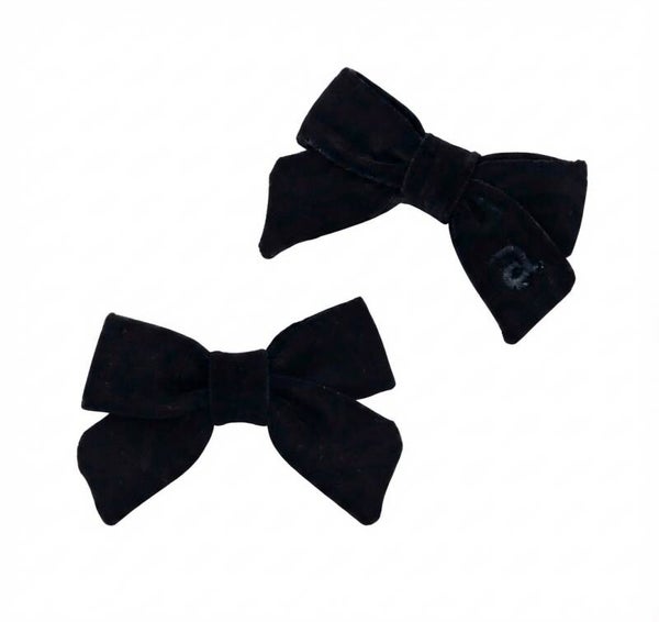 Black Eyelet Mini Bows