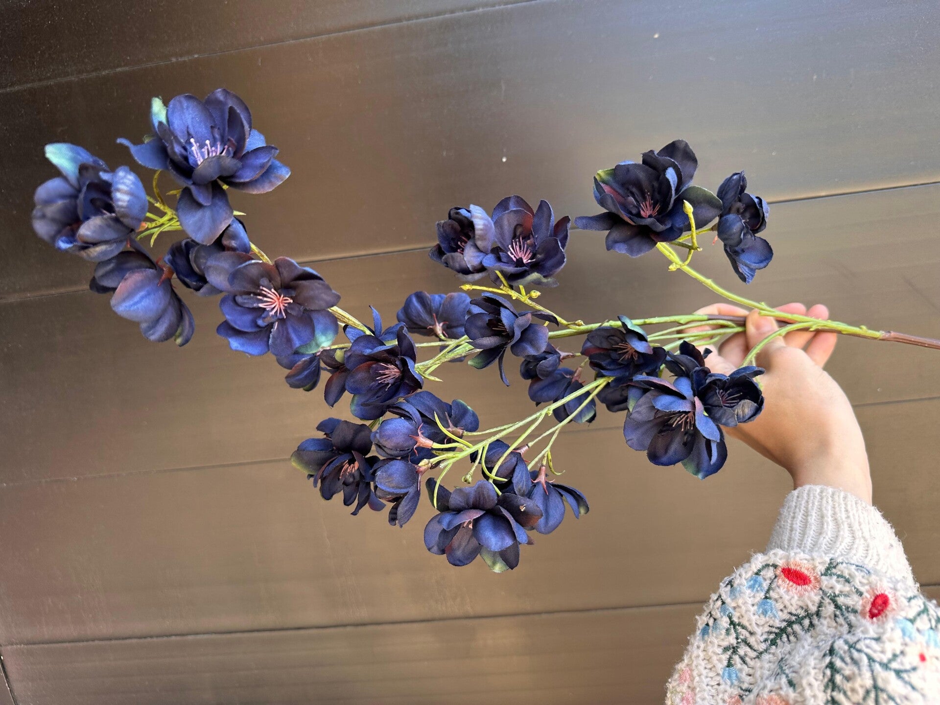 donkerblauw bloessem