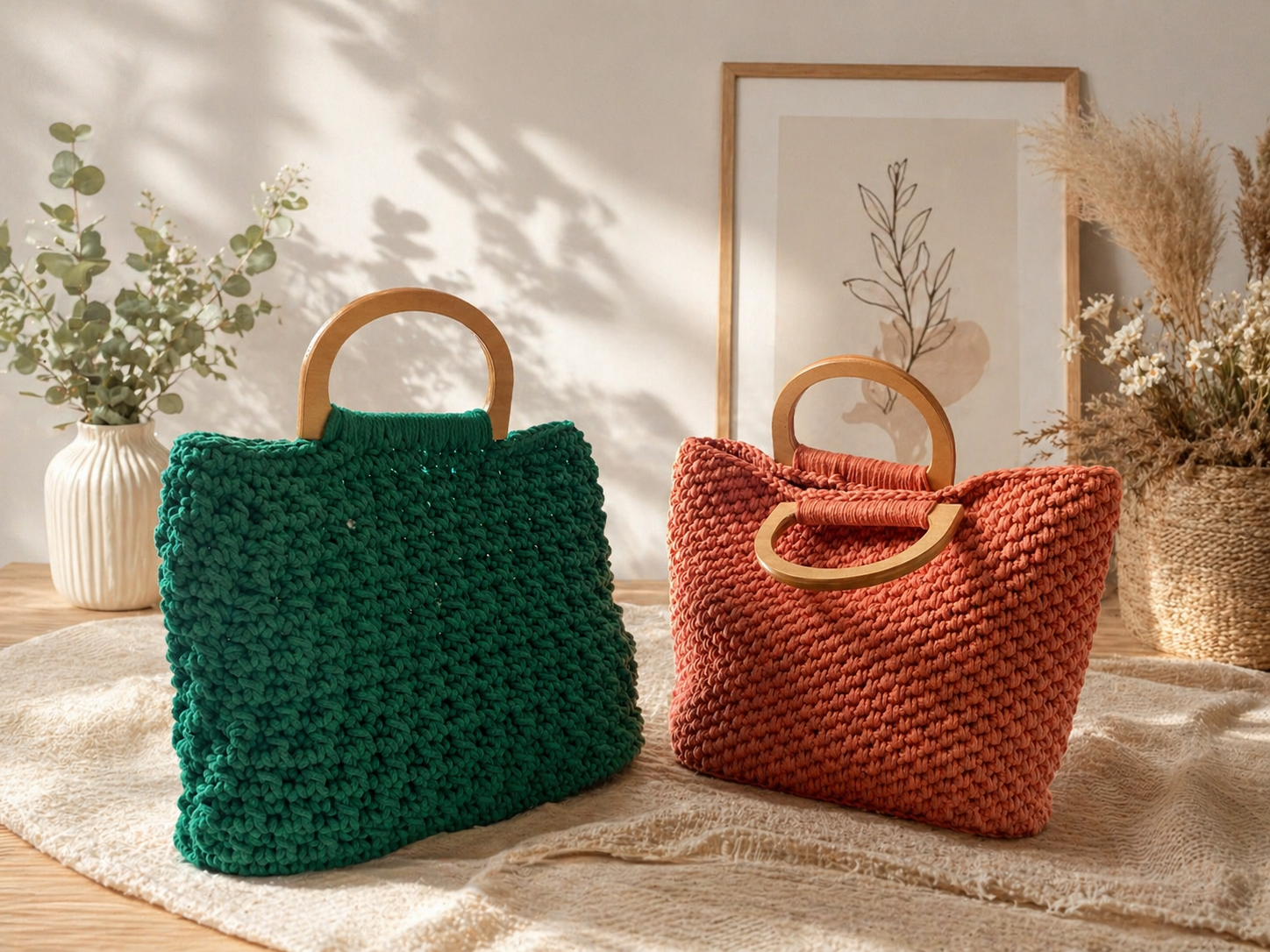 Sac fait à la mains au crochet