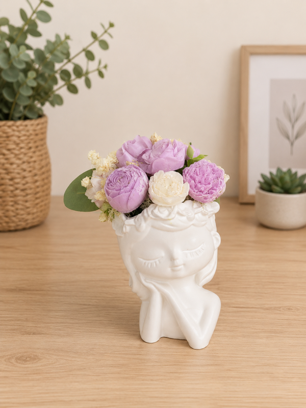 ✨Vase décoratif avec fondants parfumés – Fleurs d’eau💖