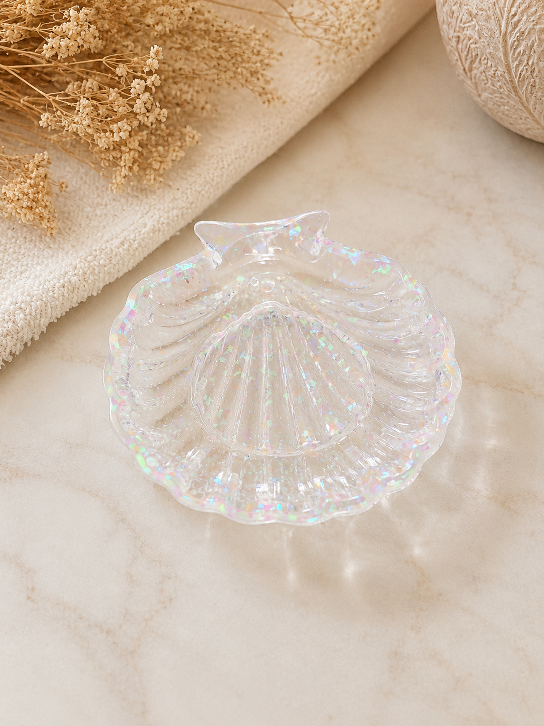 Coquillage multi-usage en résine époxy – 10 cm