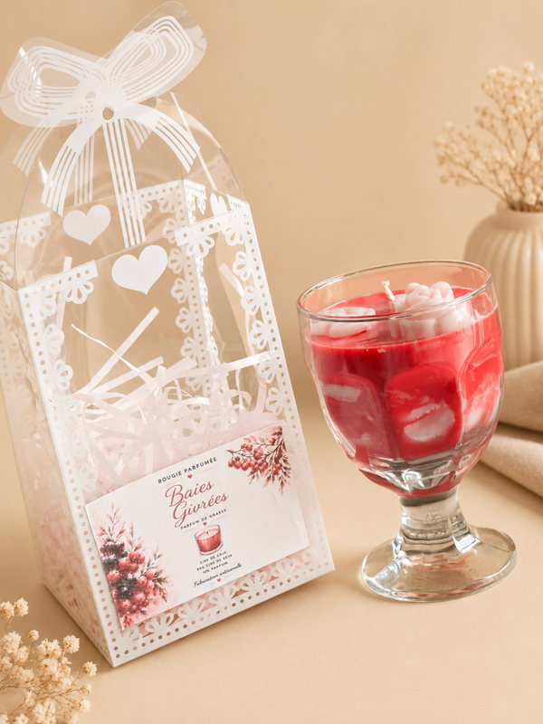 Bougie  parfum Baies Givrées 💝 100g