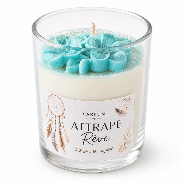 Bougie  parfumé  " Attrape  rêve "