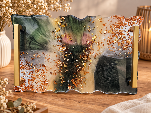 Plateau en résine epoxy