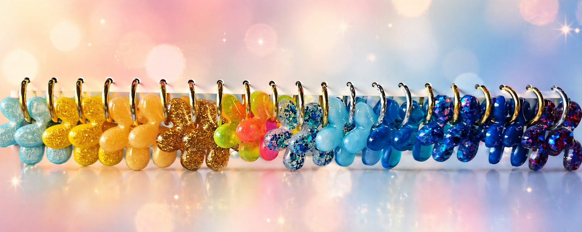 Pampilles Lola  en résine epoxy 3 cm