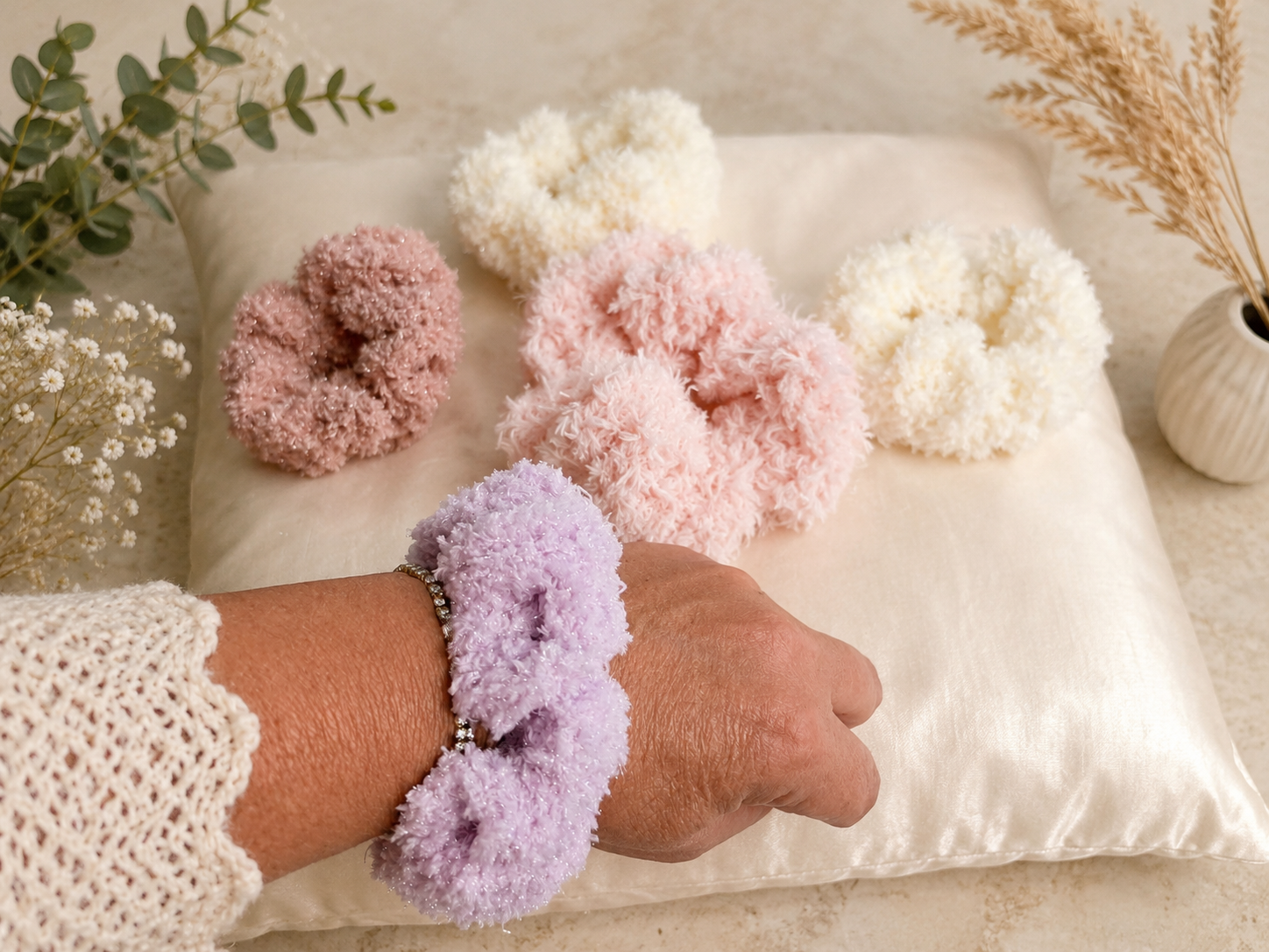 Chouchou  fait  main au crochet