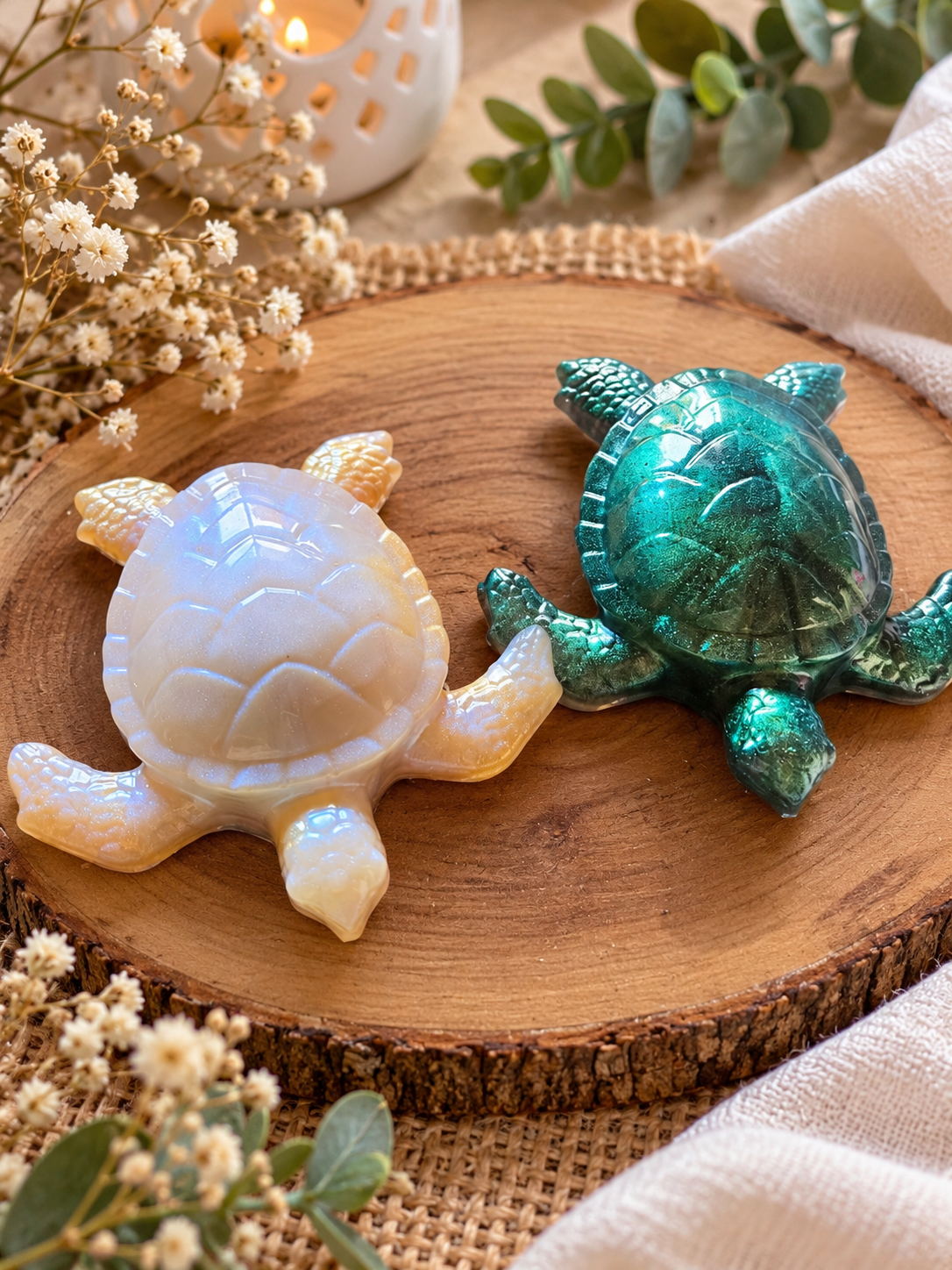 Tortue  resine époxy 10x10 cm