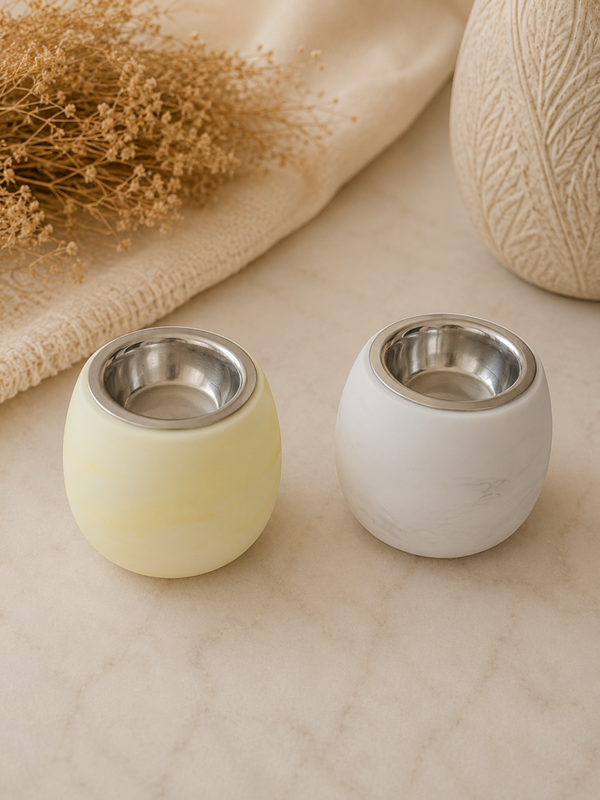Brûleur de fondants parfumés en résine minérale