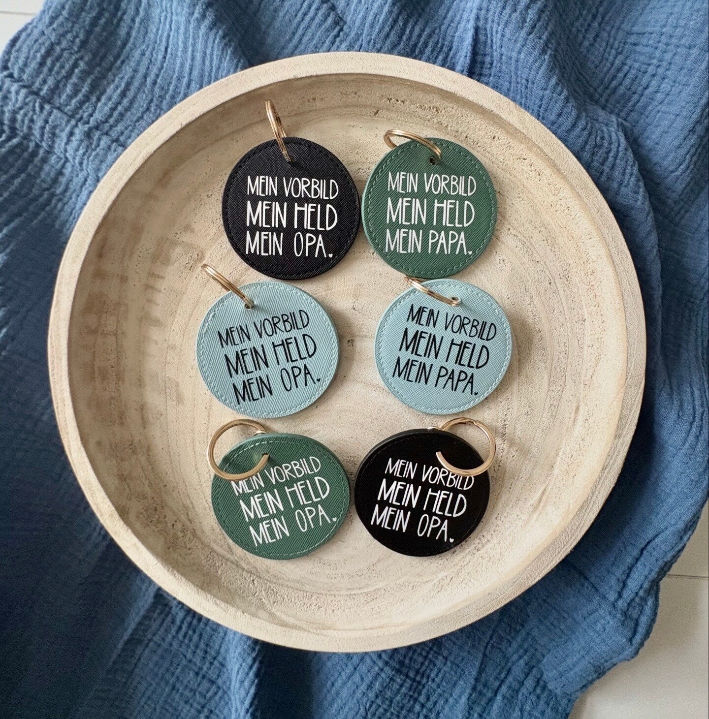 Schlüsselanhänger „Mein Vorbild. Mein Held.“ – stilvolle Wertschätzung im Alltag