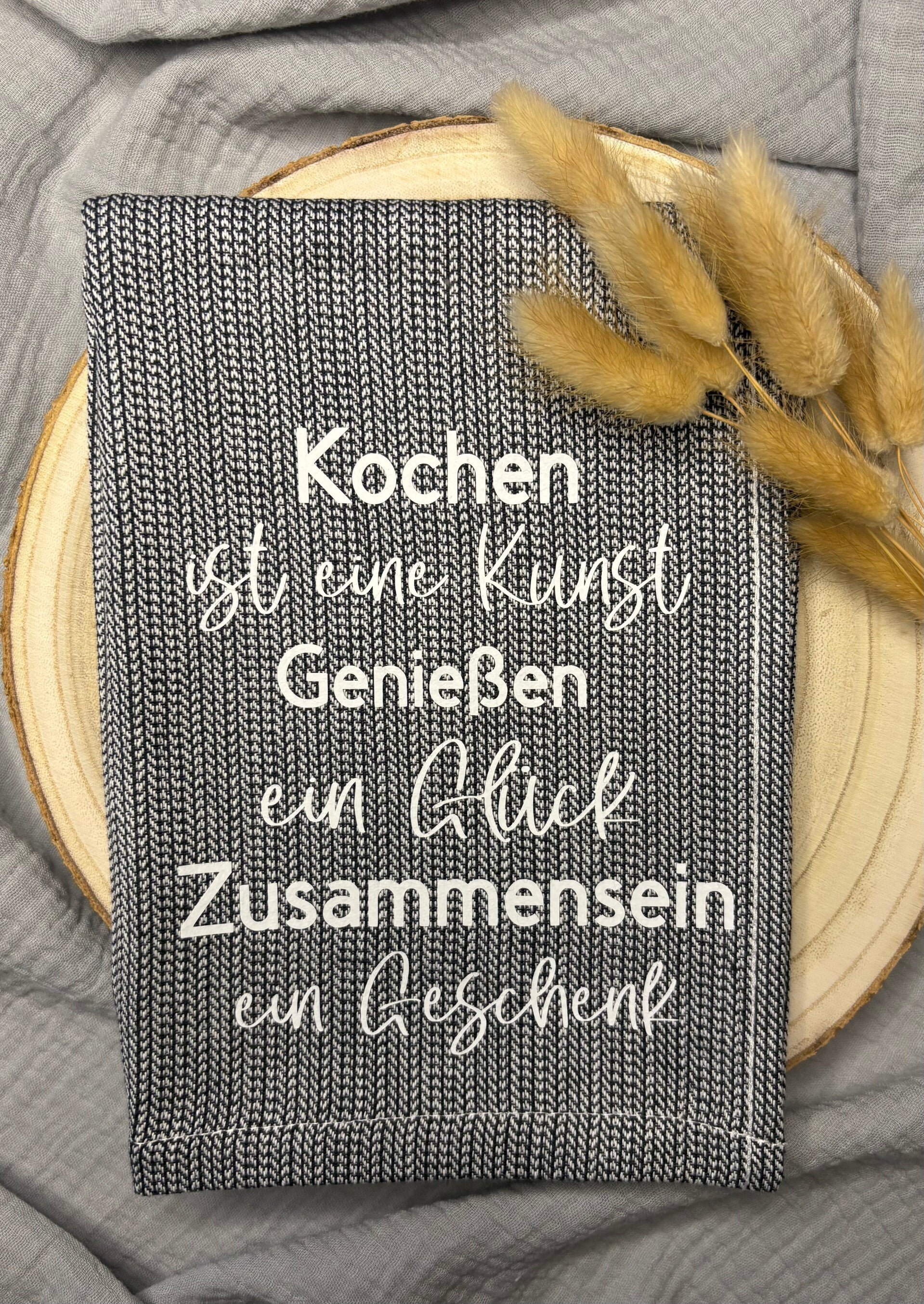 Geschirrtuch "Kochen ist eine Kunst..."