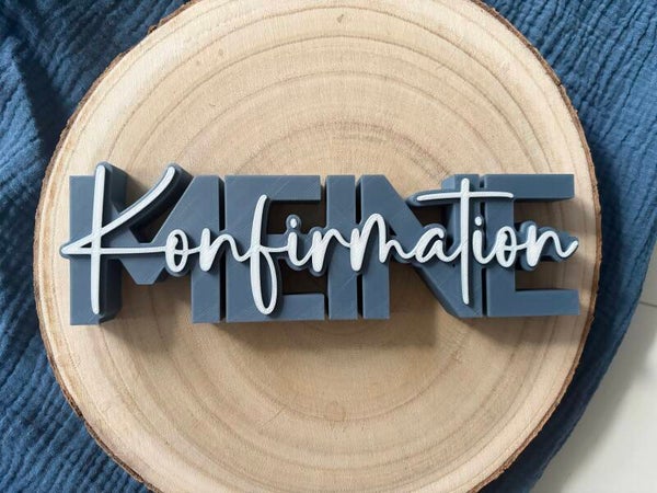 3D Schriftzug "meine Konfirmation"