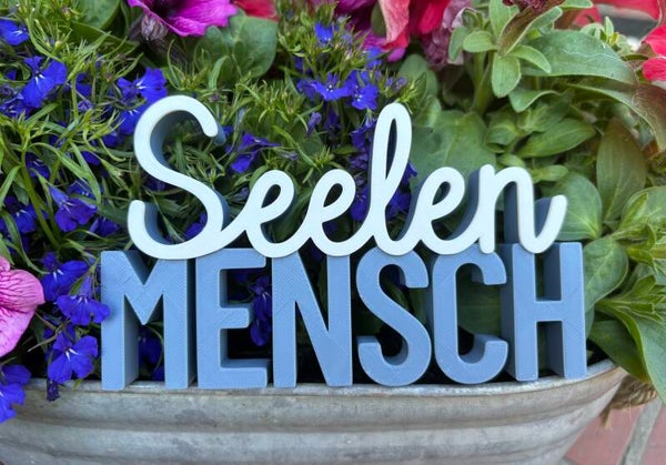 3D Schriftzug "Seelenmensch"