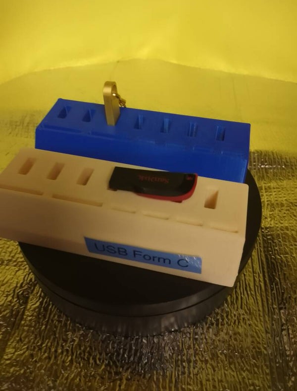 USB Halter 125mm 7x USB Form C mit 6xMicro SD 2 u 4