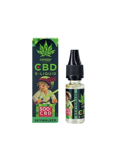 Euphoria CBD E-liquid Skywalker OG com 500 mg de CBD (Canabidiol)