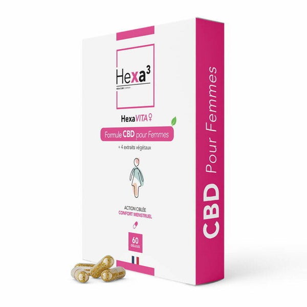 Cápsulas HexaVITA® Menstrual Comfort CBD 1500mg para ela