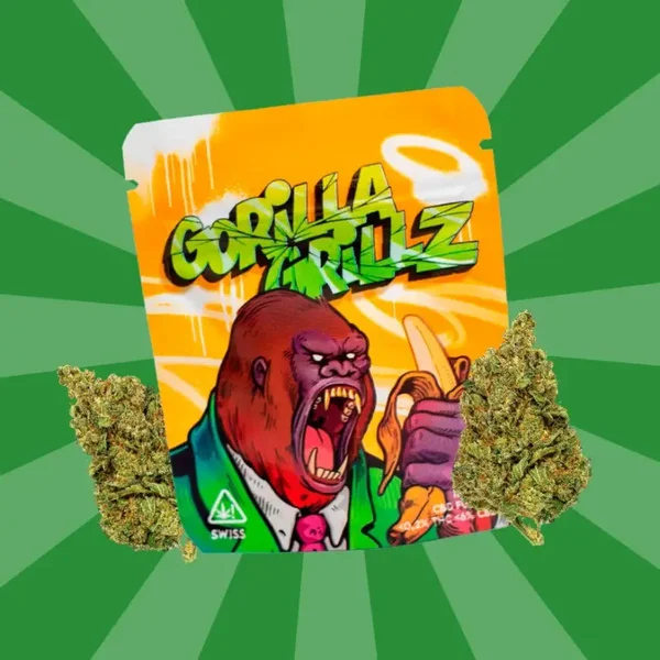 GORILLA GRILLZ FLOWERS CBD > 10%, CBG: 1.20% 3.5g
