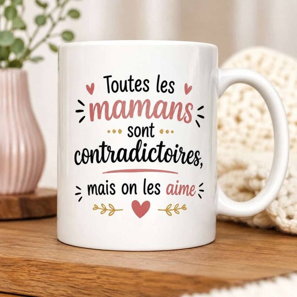 Mug Maman – Idée cadeau originale pour maman - Cadeau pour anniversaire, fête des mères