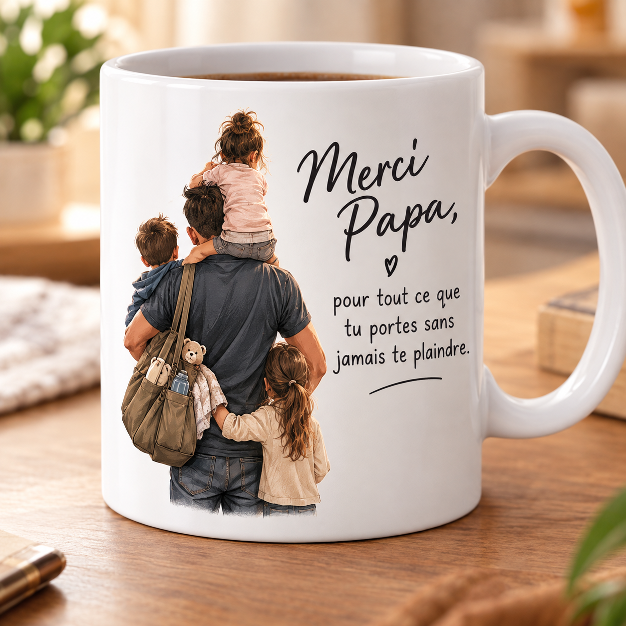 Mug personnalisé Merci Papa