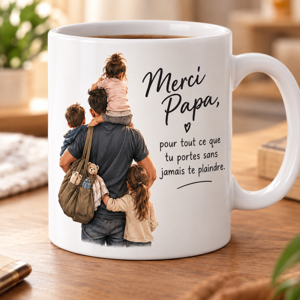 Mug personnalisé Merci Papa