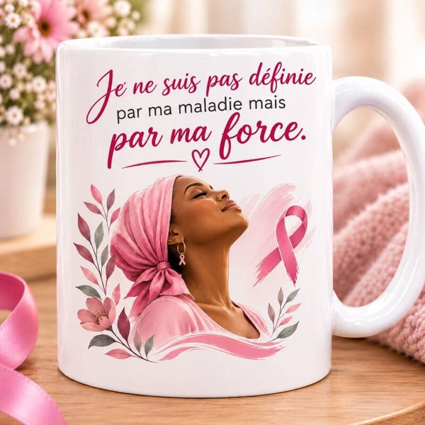 Mug personnalisé octobre Rose