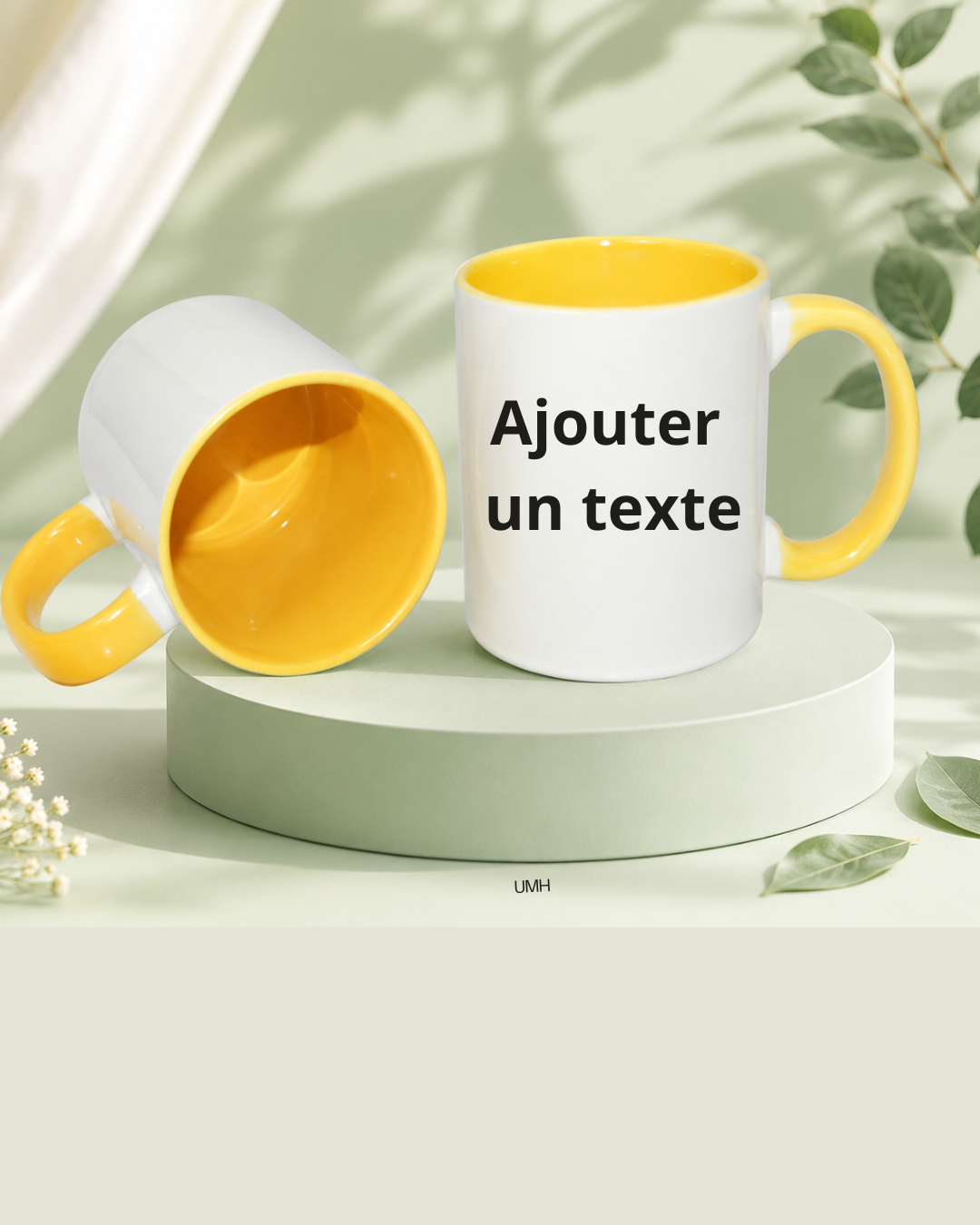 Mug Bicolore personnalisé avec texte, prénom, image ou photo- Cadeau anniversaire, fête des mères,