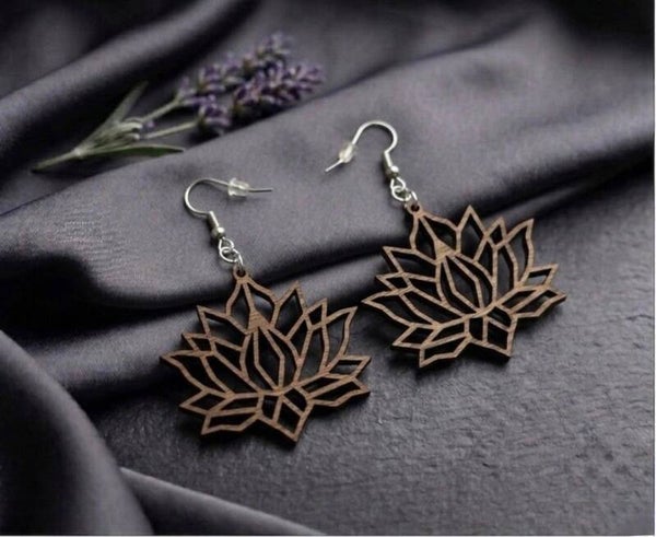 Boucles d'oreilles fleur de lotus