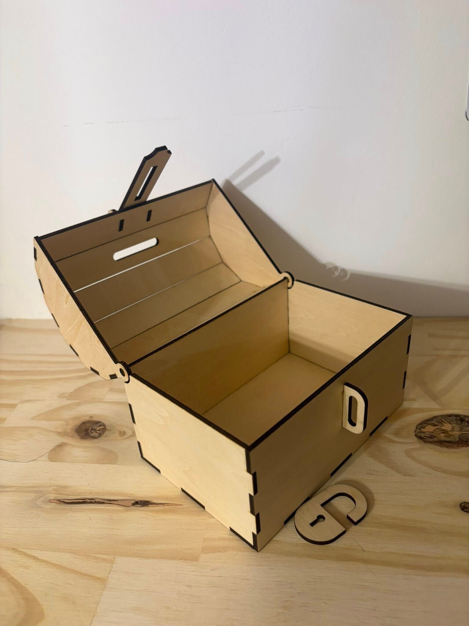 🏴‍☠️ Tirelire Coffre au Trésor en Bois🏴‍☠️