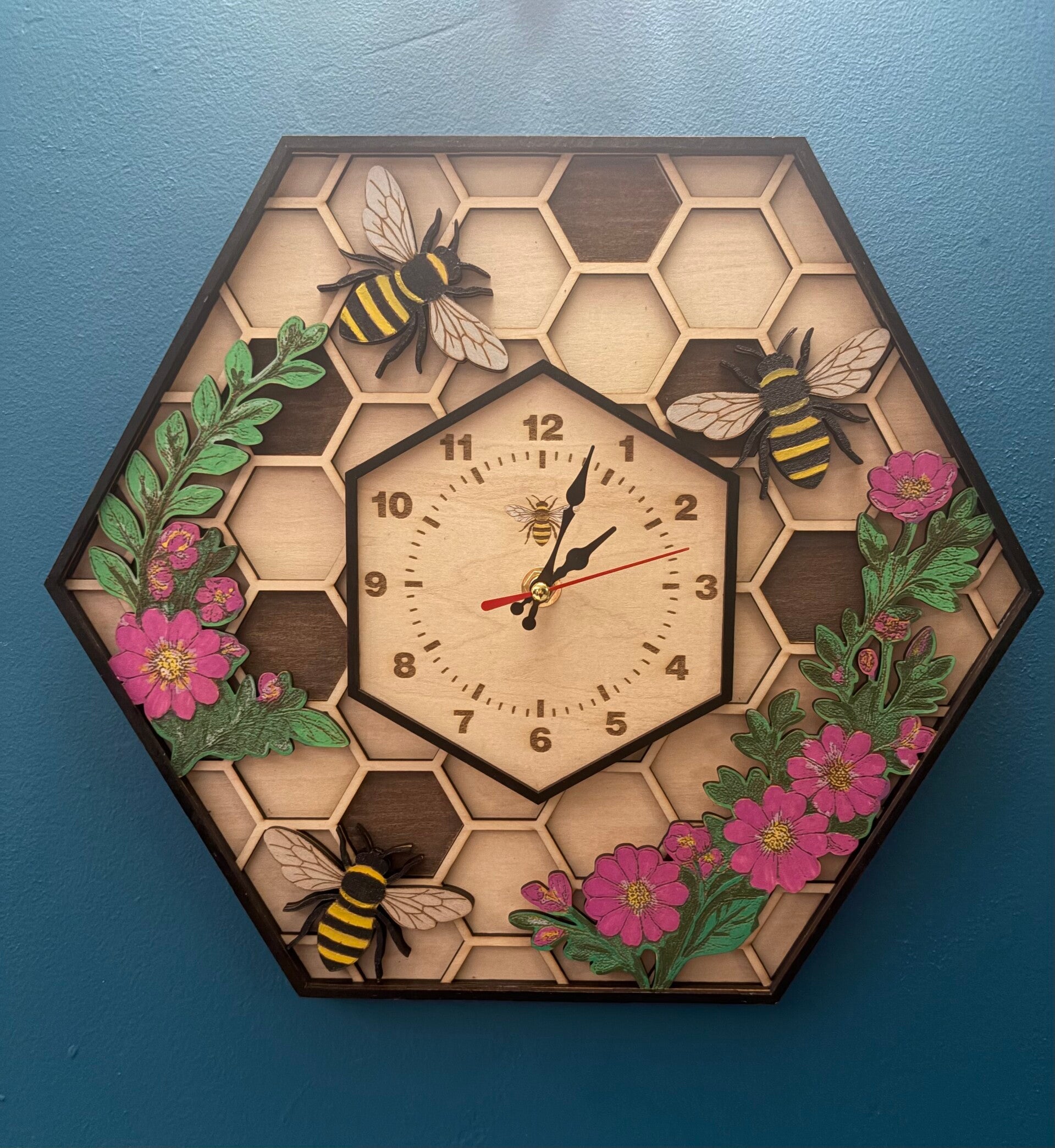 Pendule « Nid d’abeille »