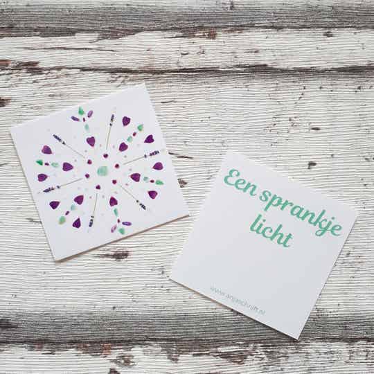 Cadeaukaartje "een sprankje licht"
