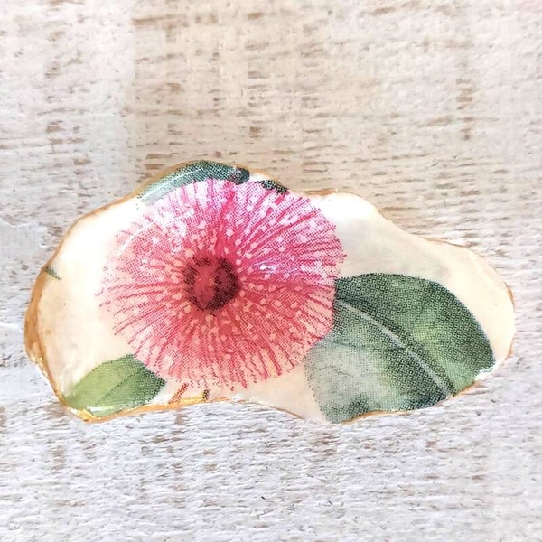 Oesterschelpje groen 6 cm