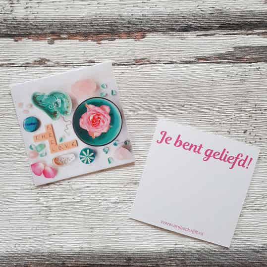 Cadeaukaartje "je bent geliefd"