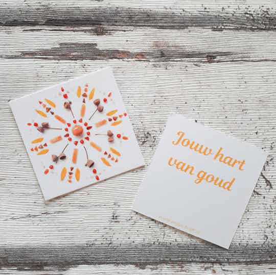 Cadeaukaartje "jouw hart van goud"