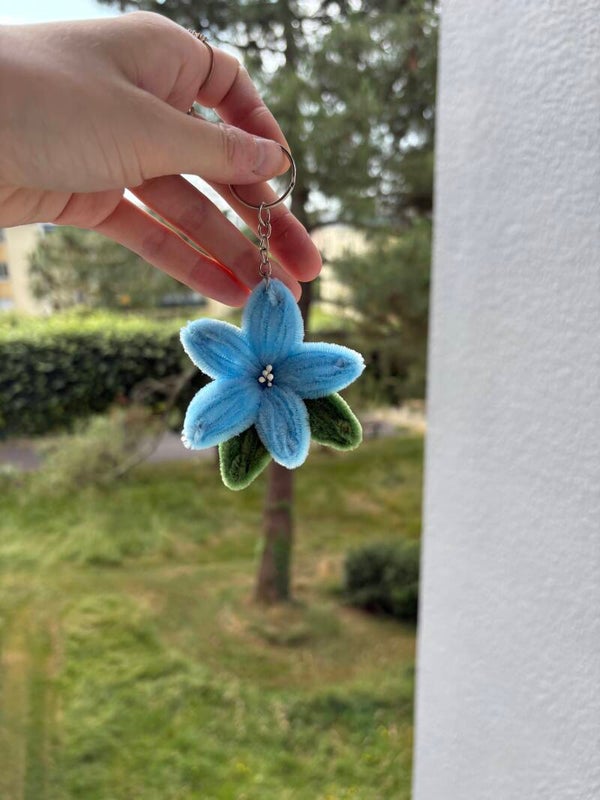 Porte clé fleuris