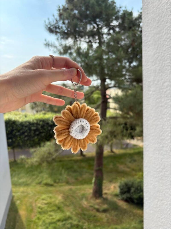 Porte clé fleuris