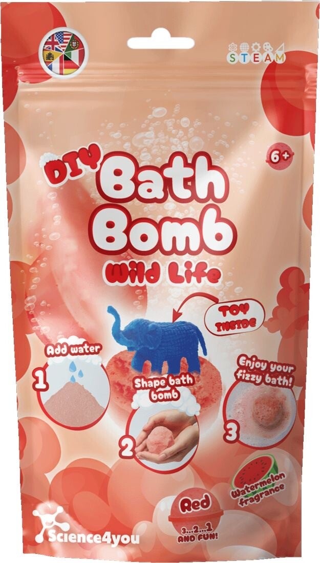DIY bath boms - maak je eigen bruisballen rood