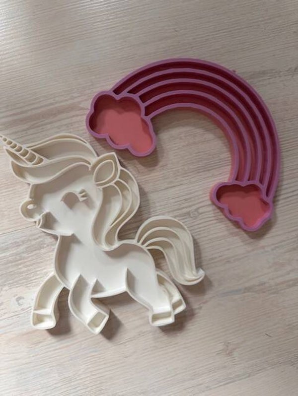 set vultray eenhoorn + regenboog