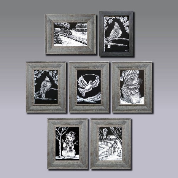 Holiday Scratchboards Set