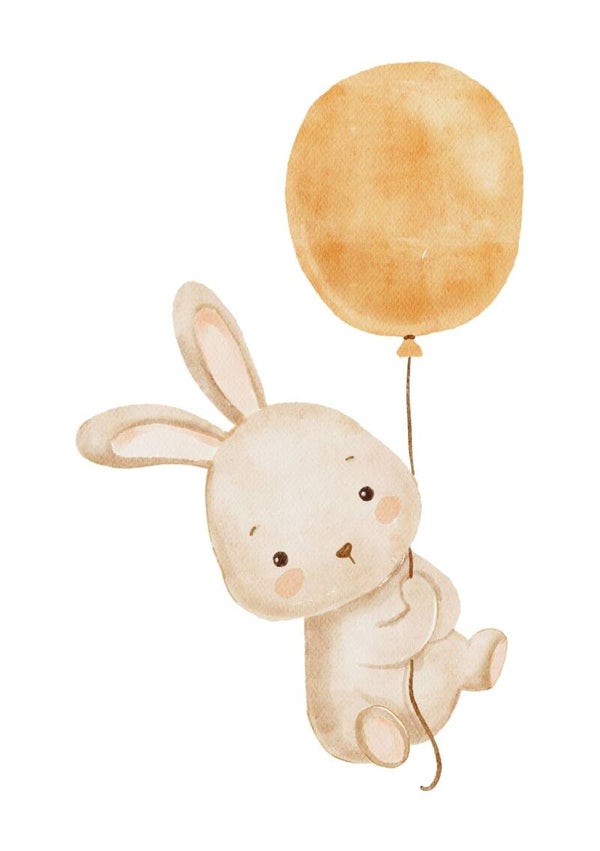 Konijntje met ballon